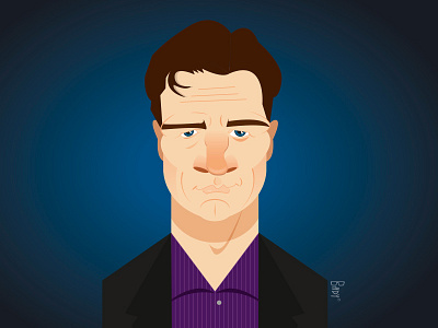Castle illustration nathan fillion portrait vector