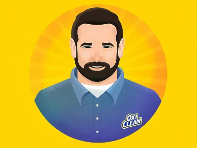Billy Mays app art direction design digital art flat icon icon design illustration logo logo design mark print vector