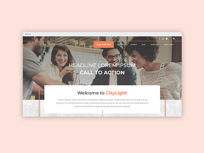 Website header concept corporate design module non profit non profit non profit organization profit ui ux web website