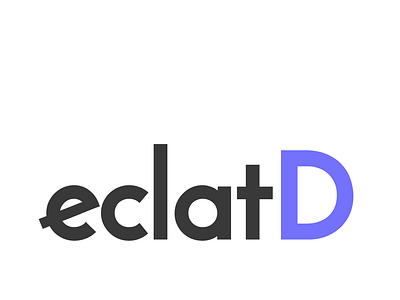 Eclat personal logo design branding design dribbble figma logo logobranding logodesign logodesigner illustration brand typographie webdesign