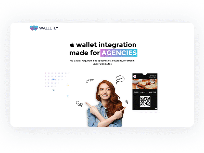 Walletly branding design landingpage logo ux web