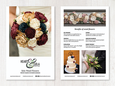 Information Card bridal show marketing florist info card information card marketing postcard