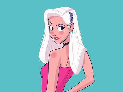 Pernille animation character character concept character design characterdesign cute digitalart draw girl illustration lineart lovely pinup