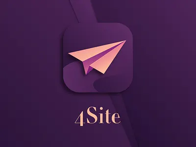 4site App Icon app branding clean design design agency flat icon identity illustration illustrator ios lettering logo photoshop typography ui ux vector web website