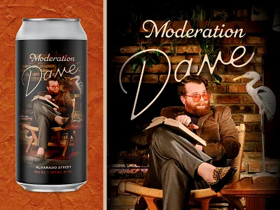 Moderation Dave - Alvarado Street alvarado beer can cheesy craft beer funny mild package design packaging photoshop script type