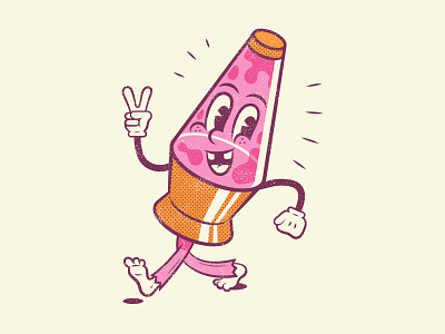 Lava Lamp Day character character design groovy illustration mascot retro vector vintage