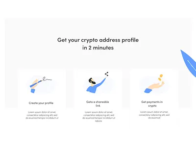 How it works | myca app branding crypto currency design flat how it works illustration lead product ready ui upload ux website