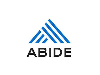ABIDE Logo Design blue clean design lines logo minimal modern non profit omaha sports symbol urban