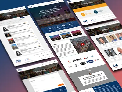 Cioglobalforum blog club event flat design news ui design ux designer website