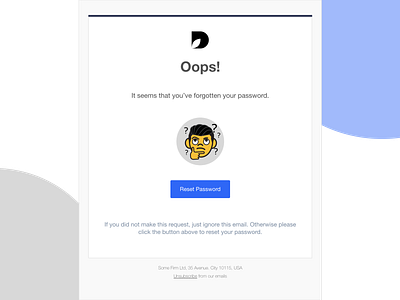Reset Password HTML email template email template html email responsive email