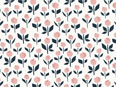 Blooming Pattern botanical branding cute design fabric floral flower flowers illustration indigo leaf leaves logo logos magazine pattern pink seamless pattern vector wedding