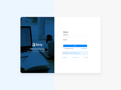 Bizzy Login page bizzy log in login login box login form login page