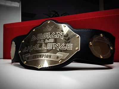 Design or Die Champion Belt award belt boxing belt branding challenge champion belt design design or die gold graphics icon illustration illustrator logo metal typography ui ux vector wrestlemania