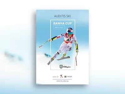 AUDI FIS SKI | Banha CUP art direction design flat graphic illustration modern photography vector