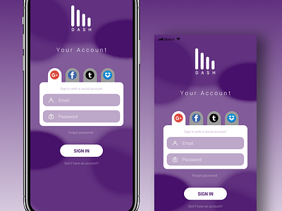 Daily UI 016: Overlay branding dailyui design icon ios iphone login logo overlay sketch social social login ui ux