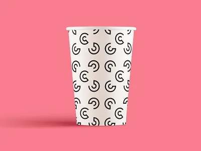 You're seeing squares branding coffee cup designer identity koffietijd netherland pattern vector
