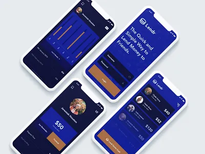 Lendr App Mockup app design ui ui ux design ux