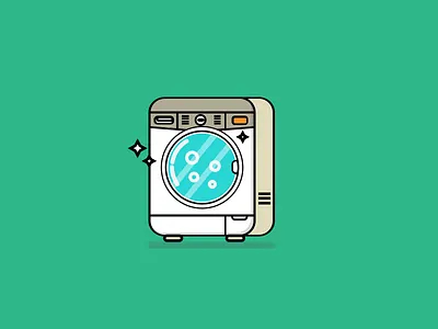 Washing Machine Illustration design icon illustration vector