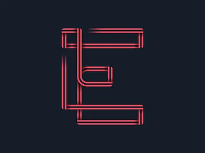 #36days_E 36days e 36daysoftype 3d color illustration illustrator letter e lettering logo shadow type typography vector