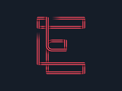 #36days_E 36days e 36daysoftype 3d color illustration illustrator letter e lettering logo shadow type typography vector