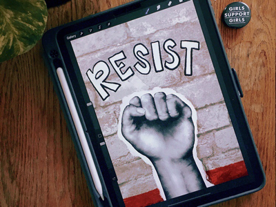 Free-Handed brick creative fist free hand freehand hand hand lettering illustration illustration inspo inspo rainbow resist
