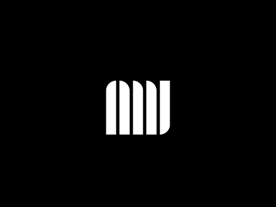 AMJ Construction Co. bauhaus black white branding construction company logo minimalist modern shapes solid symbol symbol branding web perfect