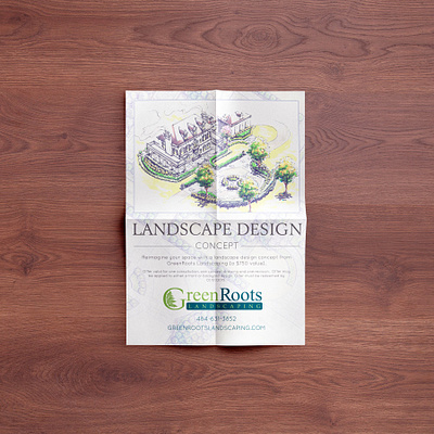 Landscaping Flyer/Handout design graphic design