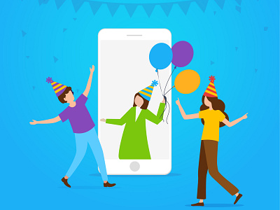 Private Live Stream illustration user interface vector