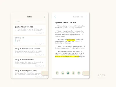 UI 065 065 65 app button daily 100 daily 100 challenge daily challenge dailyui design notes notes widget ui uidesign