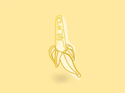 You're the top banana banana design drawing illo illustration illustrator