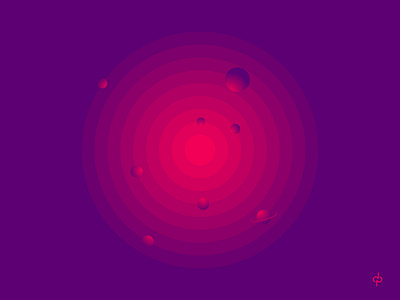CIRCLE OF SOLAR SYSTEM center chakra circle color dot planet power round space sun vector wheel