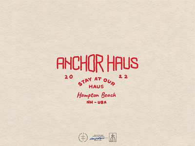 Anchor Haus airbnb brand identity branding creative graphic design hand drawn hand lettering illustrator letters logo logo design rental retro simple type typography vector vintage visual identity wordmark