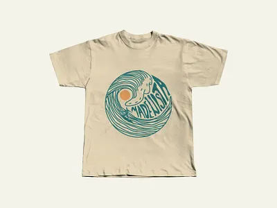 Surf T-shirt Graphic apparel beach clothing creative fashion graphic groovy illustration illustrator nature ocean streetwear summer surf t shirt tshirt typography vector vintage water