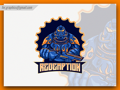 Redemptions Esport aggressive logo branding character design esport esports esports logo esports mascot esportslogo head mascot illustration illustrations light blue logo mascot mascot logo purple ui ux vector