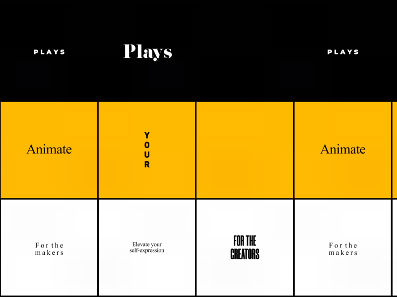 PLAYS APP animated gif animation animation app art design design app illustration mobile animation mobile app motion motion design motiondesign motiongraphics vector