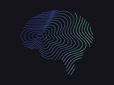 Flytro Brain Illustration blue brain branding design esports flytro icon illustration logo vector