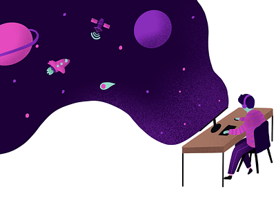 Lost in another world 💫 gaming gsdrawingclub space