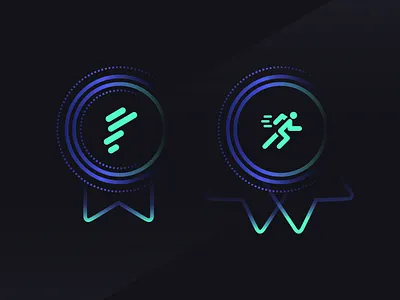 Flytro Award Illustrations award blue design esports fitness fitness app flytro green illustration medal svg vector