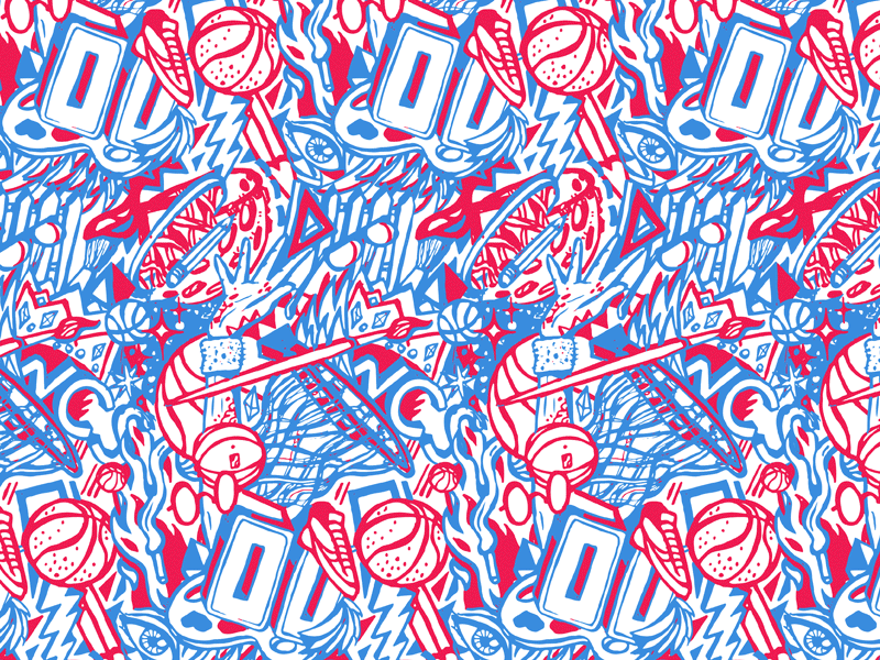 Willie Cauley-Stein Background Pattern basketball hoops illustration kings nba pattern patterns repeating pattern sacramento kings surface pattern wallpaper