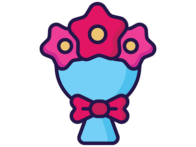 Wedding Bouquet Flowers bouquet icon illustration wedding