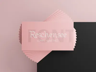 Reschensee classic spedball font branding design elegant font graphic design hand lettering illustration lettering minimalist simple typography ui vector