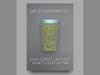 Coffee Series branding coffee cup photoshop poster