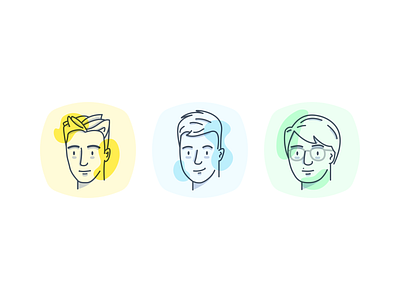 Dip Avatars abstract avatar blob dip illustration likeness portrait sketch team vector