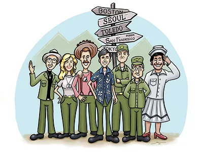 Best Care Anywhere apple pencil army characters doodle ipad pro korea linea sketch mash mash up sitcom sketch television tv