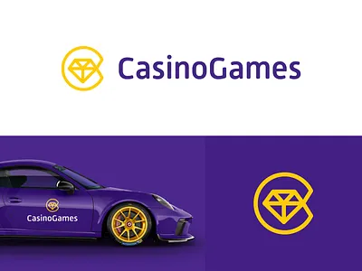 CasinoGames branding c logo design casino clever logo creative design gambling gew golden icon identity letter c logo logo design logo designer logo icon purple smart logo smart logos 💎