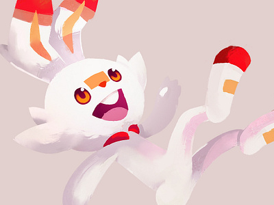 ScorbunnyGang art corbunny gang digital art fire gang illustration pokemon scorbunny