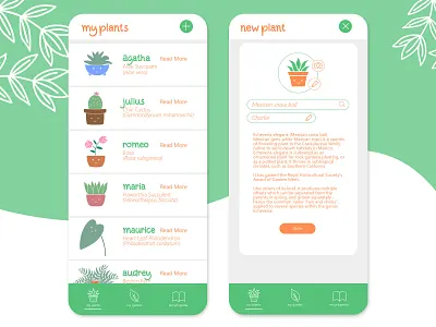Case Study - Planto. app design flat illustration plant ui ux