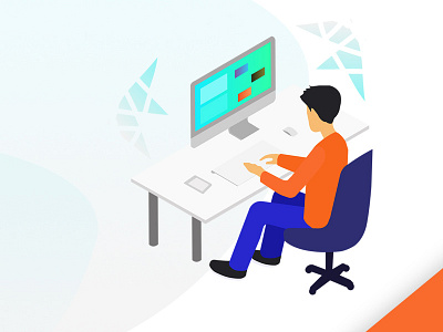 Agency illustration work graphic dsign illustration ux vector web design