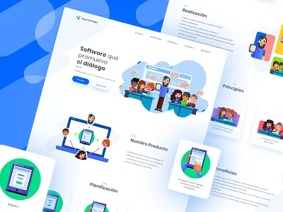 Landing page UAH - V2 design illustration landign page ui web website