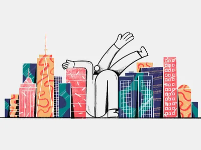 New York real estate v2 illustration new york city nyc